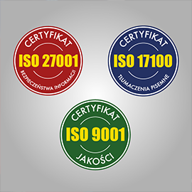 Lidex = 3 x ISO certificates!